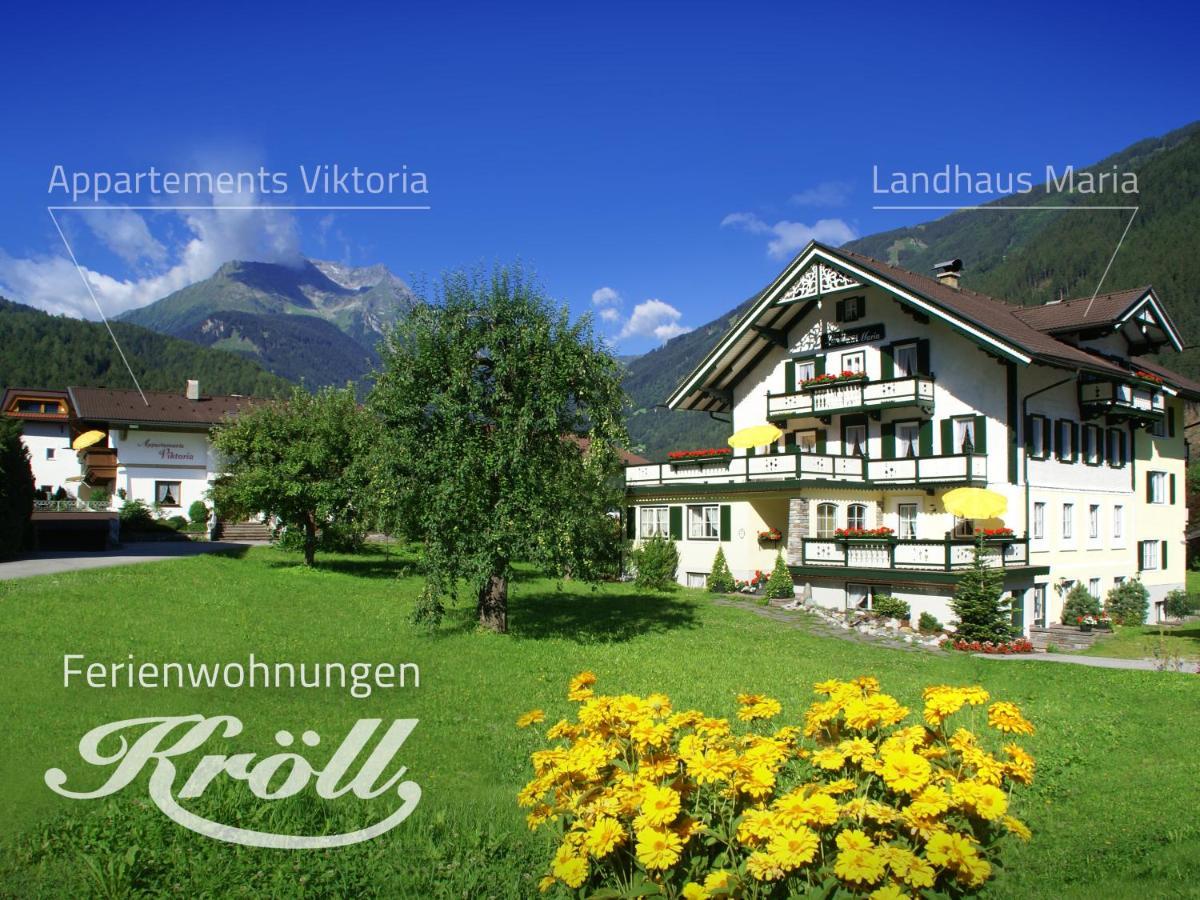 Ferienwohnungen Kroll - Appartements Viktoria Und Landhaus Maria Mayrhofen Dış mekan fotoğraf