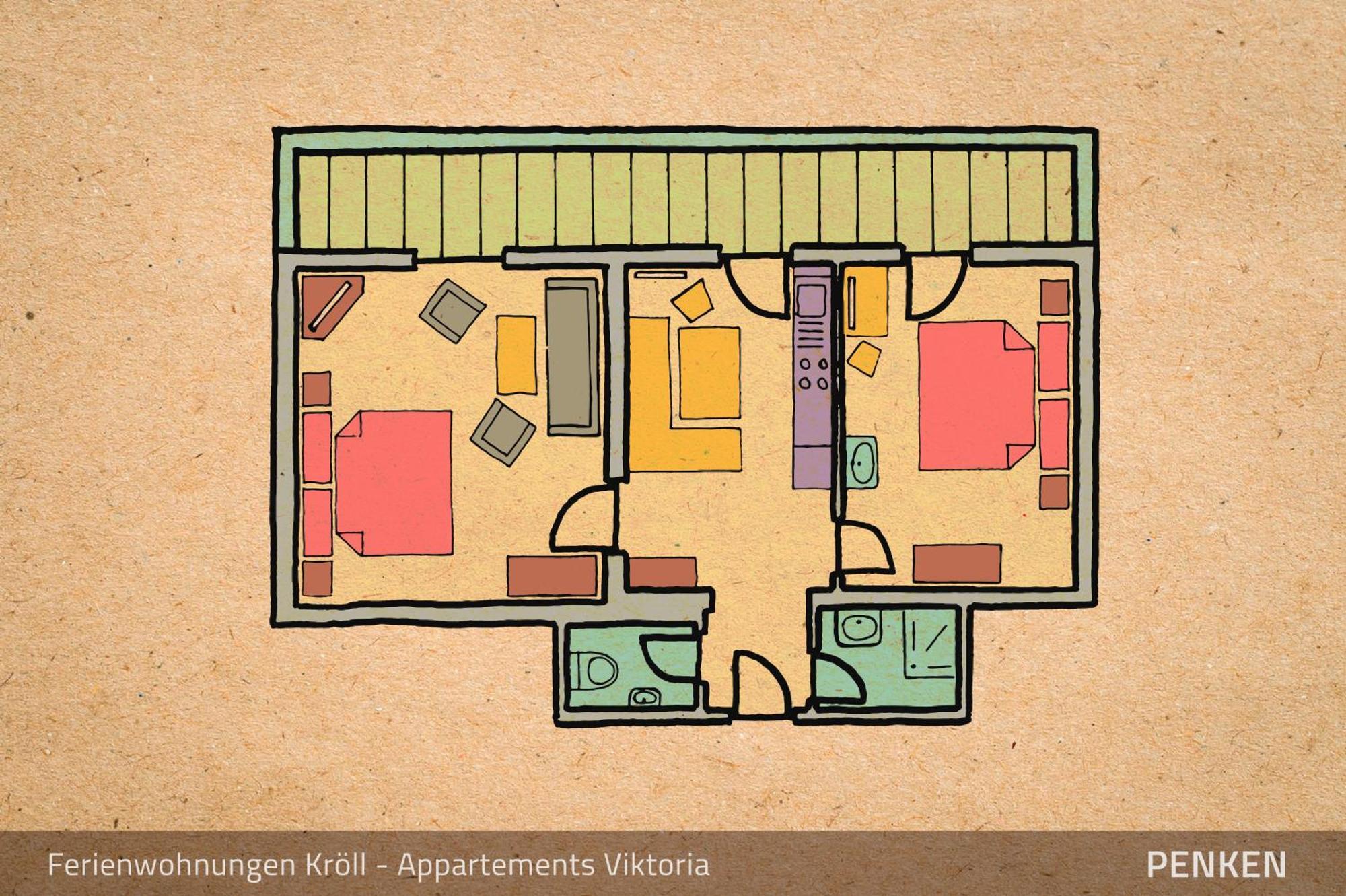 Ferienwohnungen Kroll - Appartements Viktoria Und Landhaus Maria Mayrhofen Oda fotoğraf